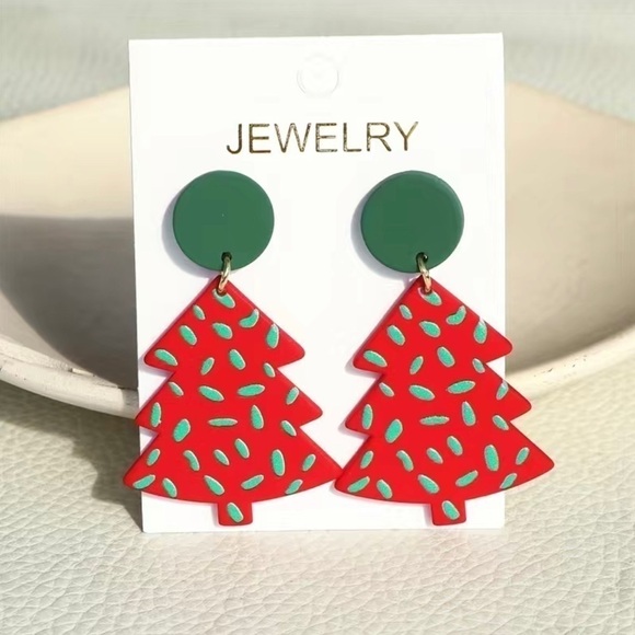 🎄Christmas Tree Earrings - Picture 1 of 2